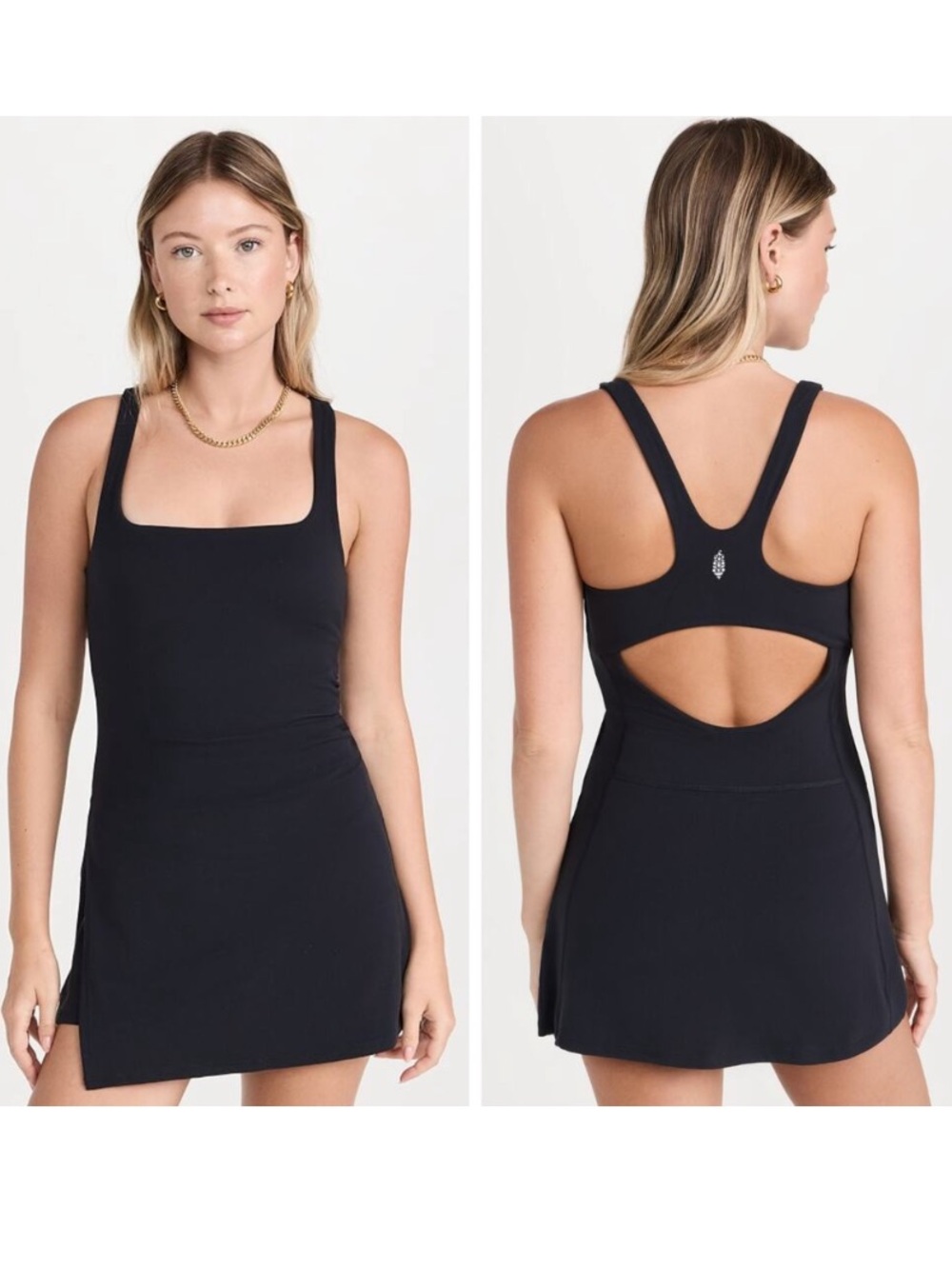 FREE PEOPLE Movement Never Better Dress in Black Size Medium